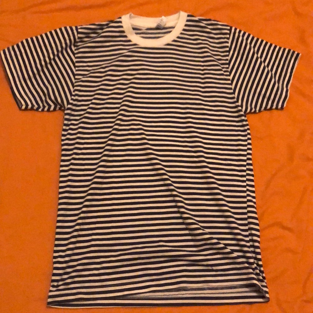 American Apparel 50/50 striped t shirt